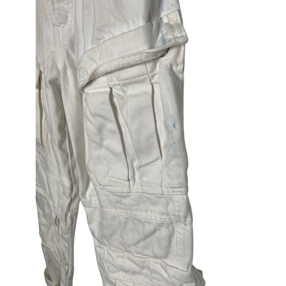 Grlfrnd Lex Wide Leg Cargo Jeans Chore Grunge Streetwear Distressed Y2K Sz 23 - Picture 6 of 13